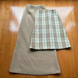 Vintage 70’s Maxi and midi wool skirts